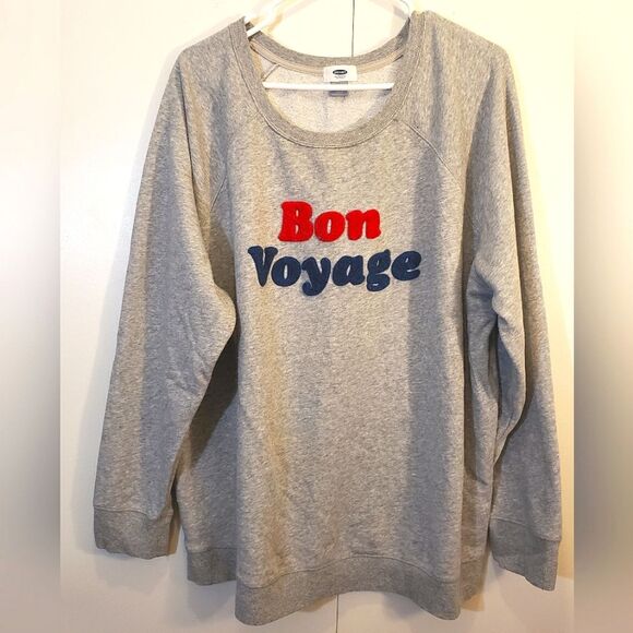 Old Navy Bon Voyage Graphic Sweatshirt XXL - Picture 6 of 11